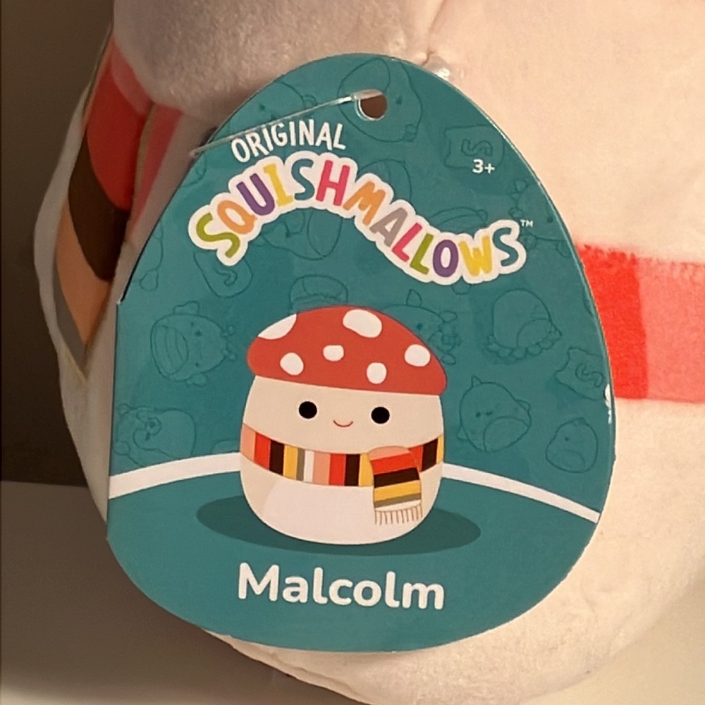 Squishmallow 7” Malcolm the Mushroom - Picture 3 of 4